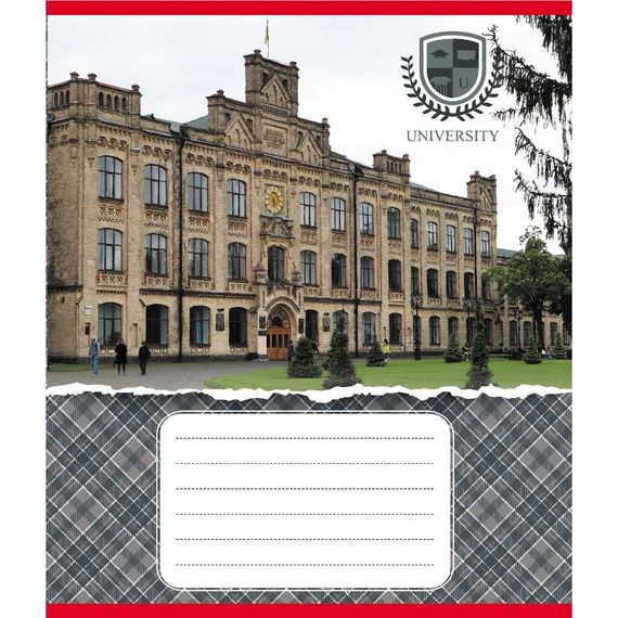 Зошит загальний "Університети" 048-590258K-5 в клітинку, 48 аркушів