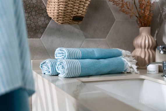 Рушник Ardesto SPA 90х170см, 100% бавовна, аква (ART2690AQ) | Зображення 5