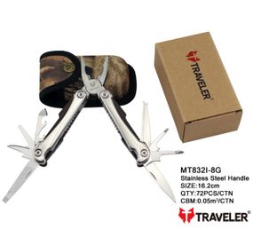 Многофункциональный нож (мультитул) Traveler 16,2см (72шт/ящ) MT832I-8G Black