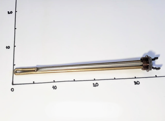 Тэн для радиатора 500W с левой резьбой 1" (Украина) | Зображення 1