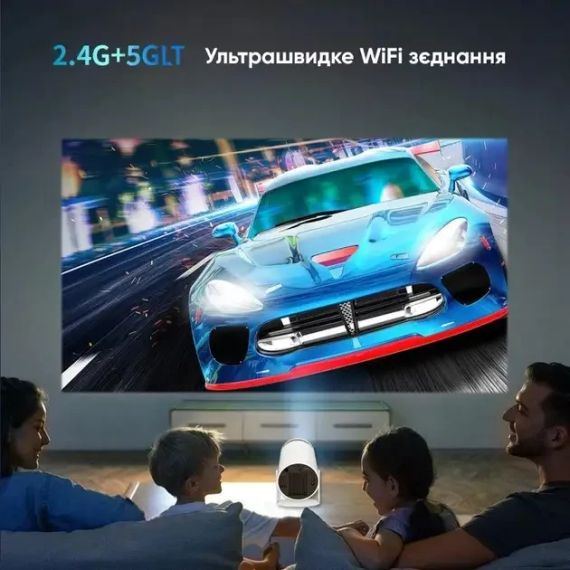 Професійний смарт-проєктор Andowl PR80 4K Ultra HD Pro з WIFI-відеоректор для дому та офісу портативний | Зображення 7