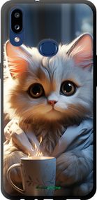 Чохол на Samsung Galaxy A10s A107F Білий кіт "5646b-1776-2448"