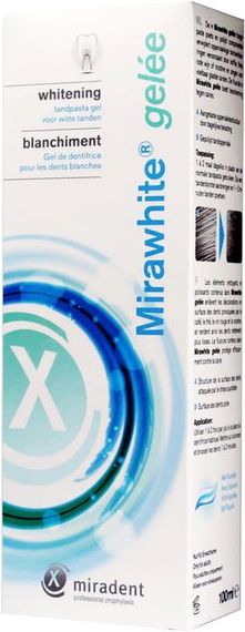 Паста для відбілювання зубів в домашніх умовах Miradent Mirawhite Gelee (100 мл) | Зображення 2