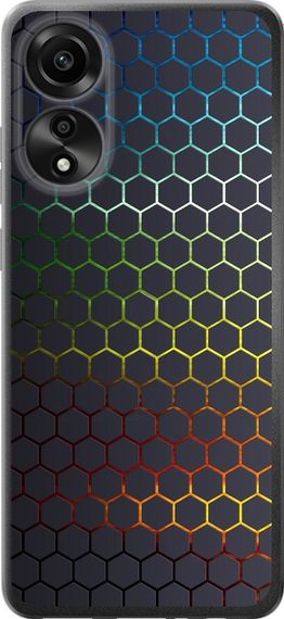 Чехол на Oppo A78 4G Переливающиеся соты "498u-3142-17620"