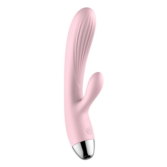 Вібратор для подвійної стимуляції Silicone Pulsator Pink Sex Aura