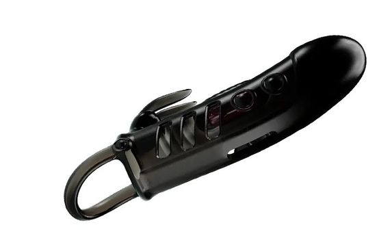 Насадка подовжувальна з вібростимуляцією (на 2,5 см) PRETTY LOVE — PENIS SLEEVE Sloane колір чорний Sex Aura | Зображення 3