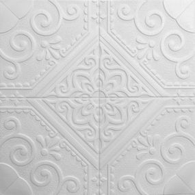 Самоклеюча декоративна стельова стінна 3D панель 700x700x7,5мм (170) Sticker Wall SW-00000250