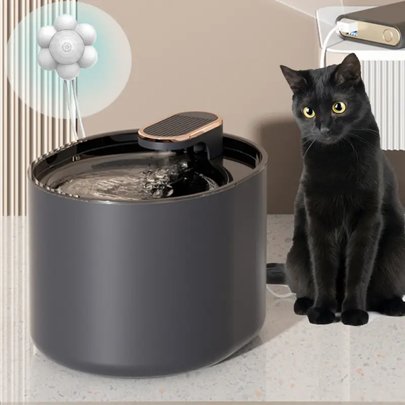 Автоматическая поилка для животных Pet water dispenser / Фонтан-поилка со сменным фильтром 3л | Зображення 2