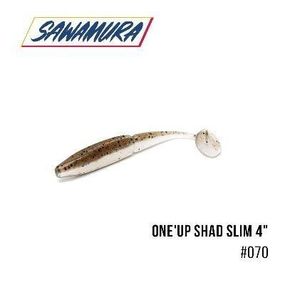 Віброхвіст Sawamura One'Up Shad Slim 4" (6 шт.) (070)