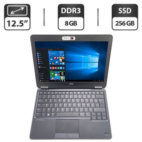 Нетбук Б-клас Dell Latitude E7240 / 12.5" (1366x768) TN / Intel Core i7-4600U (2 (4) ядра по 2.1 - 3.3 GHz) / 8 GB DDR3 / 256 GB SSD / Intel HD Graphics 4400 / WebCam б/в