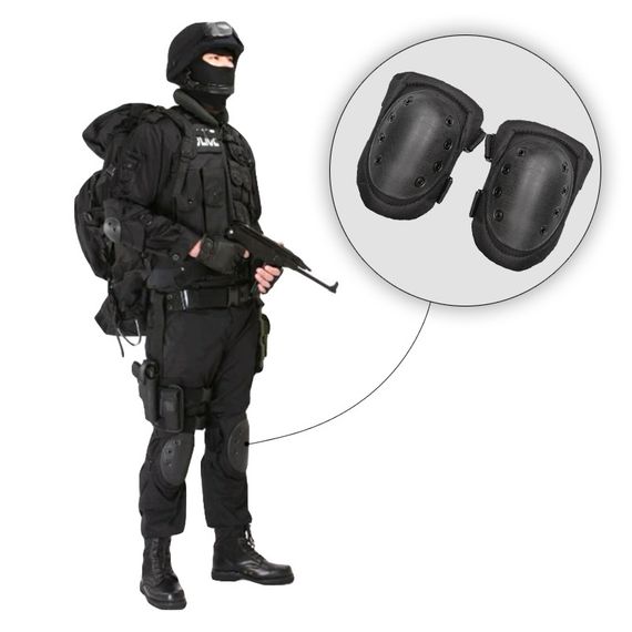 Тактические защитные наколенники Aokali F002 Black | Зображення 1