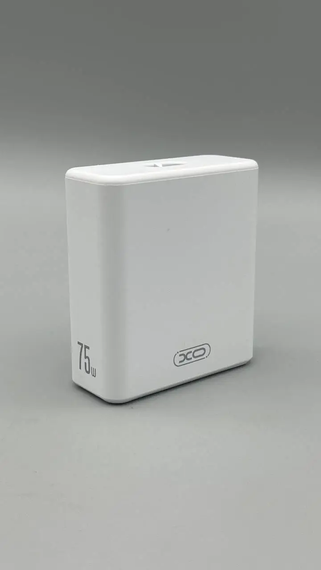 Мережевий зарядний пристрій для телефона XO L133 White 75W GaN | Зображення 4