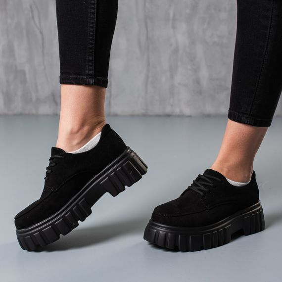 Броги женские Fashion Danzig 3772 36 размер 235 см Черный | Зображення 2
