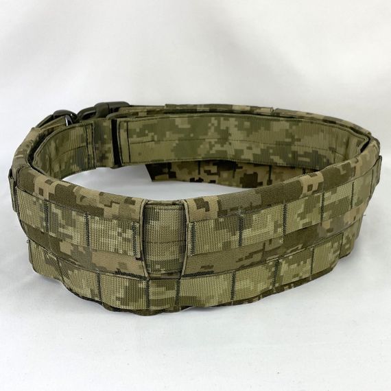 Пояс двойной тактический разгрузочный быстросбросный IRR Cordura 500 D Пиксель ММ-14 (pixel) MELGO M | Зображення 2
