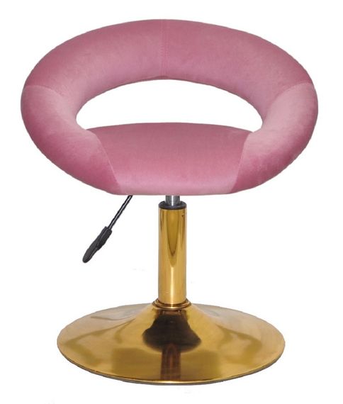 Стул на золотой круглой ноге-опоре, с регулировкой высоты Holy (Холи) GD-Base Бархат фрез В-1025 | Зображення 1