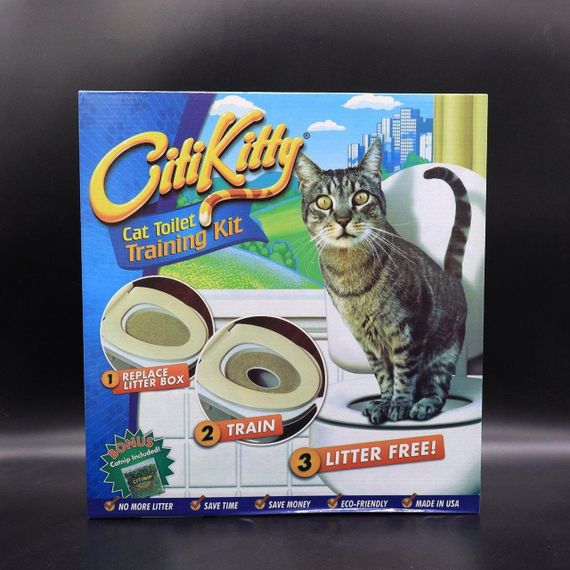 Набор для приучения кошки к унитазу CitiKitty / Кошачий туалет / Накладка на унитаз для котов | Зображення 9