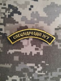 Шеврон Спецподразделение НГУ / золото