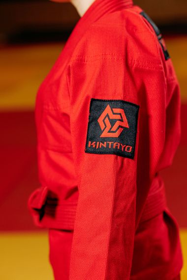Кімоно для грепплінгу червоне, TM "Kintayo", 120 зріст, щільність 350 гр/м.кв. | Зображення 4