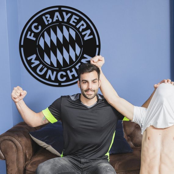 Панно декоративная картина на стену FC Bayern Munchen LED подсветка 600х600 acr-p000086