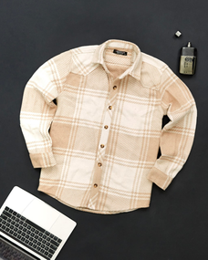 Теплая рубашка Пекин бежевый S L