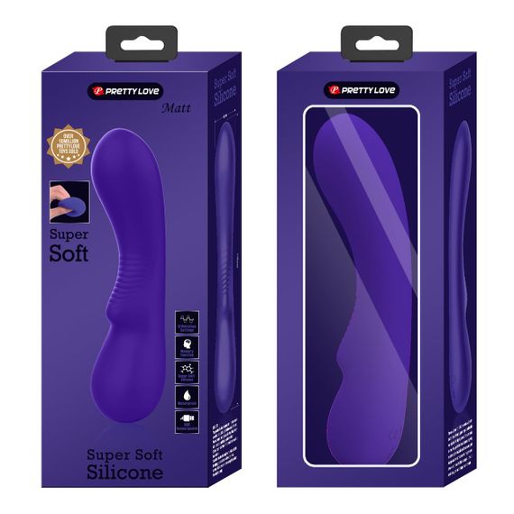 Вібратор PRETTY LOVE Matt Purple 12 vibration functions Memory function Sex Aura | Зображення 5
