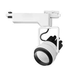 Светильник трековый поворотный LED 412/30W CW WH/BK COB