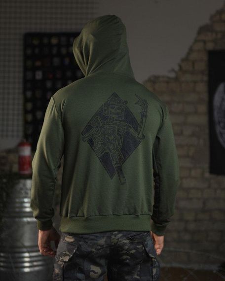 Худі maklin череп олива НП4945