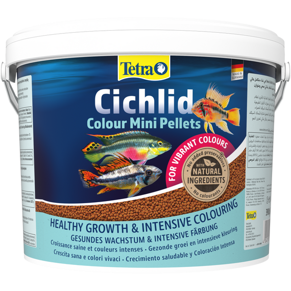 Корм Tetra Cichlid Colour Mini для невеликих цихлід для яскравості забарвлення гранули 10 л | Зображення 3