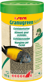 Корм для травоїдних цихлід Sera Granugreen Nature у гранулах 250 мл (135 г) 03926