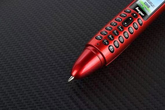 Ручка мобильный телефон портативный с камерой 0.08 MP и Bluetooth AK 007 (Красный) | Зображення 2