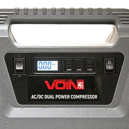 Компресор автомобільний "VOIN" VC-220 116psi/10А/25л/AC /DC/Автостоп | Зображення 7