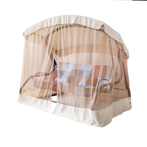 Качели садовые Vitan Семейная 4-местная с матрасом и навесом (2140148) | Зображення 2