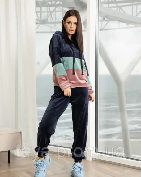 Спортивный костюм для женщин цвет синий размеры S, L, XL, M FI_004865