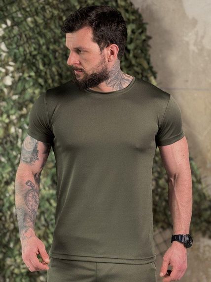 Тактична потоотвідна футболка Донецька область oliva ДЛ7397 | Зображення 3