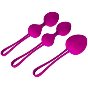 Набор вагинальных шариков Trio малиновый Sex Aura