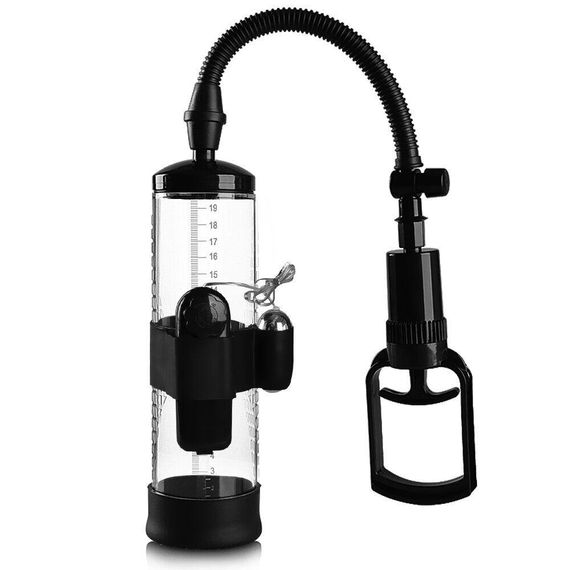 Вакуумна помпа з вібрацією Powerpump MAX Vibrating — Black&Clear sexstyle | Зображення 1
