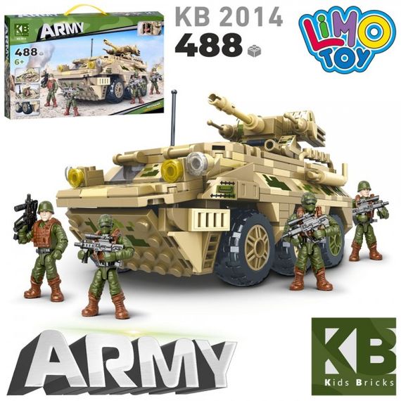 Конструктор KB 2014 LimoToy "Военная техника", фигурки, 424дет, в коробке (6903317564538) | Зображення 1