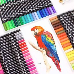 Набор двусторонних маркеров в удобной сумке 100шт Dual Brush