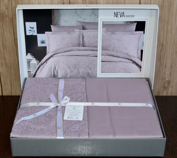 Постільна білизна First Choice Cotton Satin 200 х 220 см Neva Lavender | Зображення 1