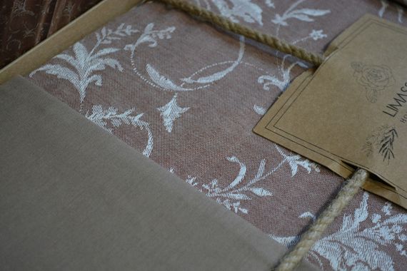 Постельное белье Limasso Jacquard Ranforse 200 х 220 см Ipi Boyali Kahve | Зображення 6