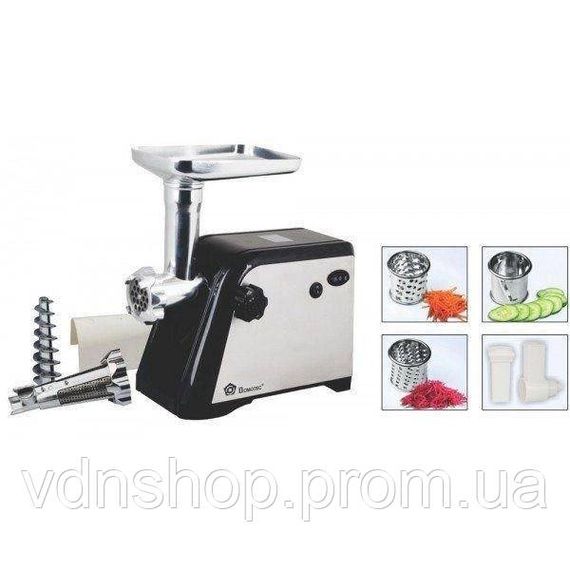 Домашняя электромясорубка DOMOTEC, Бытовая мясорубка для фарша, Мясорубка реверс насадки JN-38 | Зображення 8