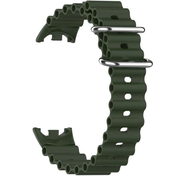 Ремешок Ocean Band для Xiaomi Mi Band 9/8 Зеленый / Dark Olive | Зображення 3