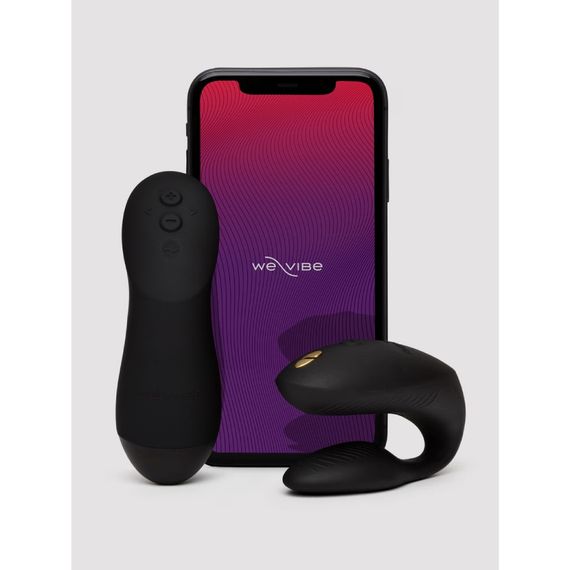 Вібратор для пар We-Vibe Chorus Pro Satin Black з пультом і додатком, чорний Sex Aura | Зображення 5