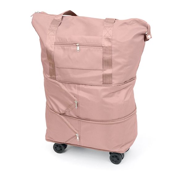 Дорожня сумка-трансформер, 55х22х80 cm, 56-75 л., Коліщатка, Pink, 1, 1 кг | Зображення 1