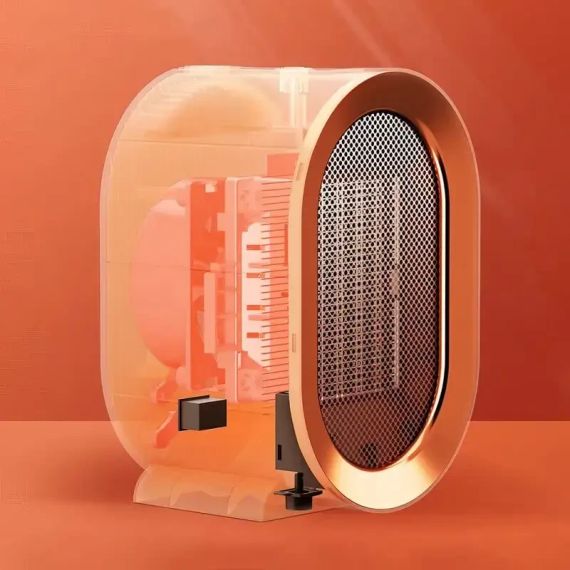 Настільний міні нагрівач AIR HEATER 1200W, електричний, від мережі 220 В, 1200 Вт, до 20 м2 | Зображення 3