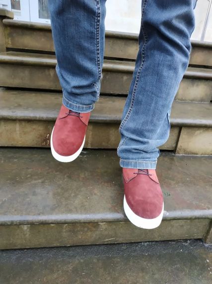 Стильні зимові кеди VadRus бордового кольору 43 розмір | Зображення 2