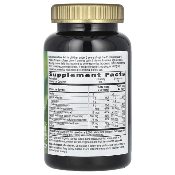 Формула для зростання кісток і м'язів, для дітей від 2 років, Growing Bones & Muscles, Nature's Way, лісова ягода, 60 | Зображення 1