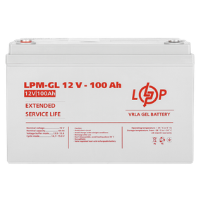 У/Ц Аккумулятор гелевый LPM-GL 12V - 100 Ah