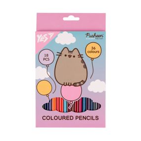 Набір кольорових олівців YES Pusheen Balloons 290751 36 кольорів 18 шт