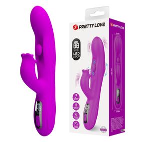 Вибратор-кролик PRETTY LOVE Yalanda Purple, силикон, фиолетовый, качательные движения и вибрация Sex Aura